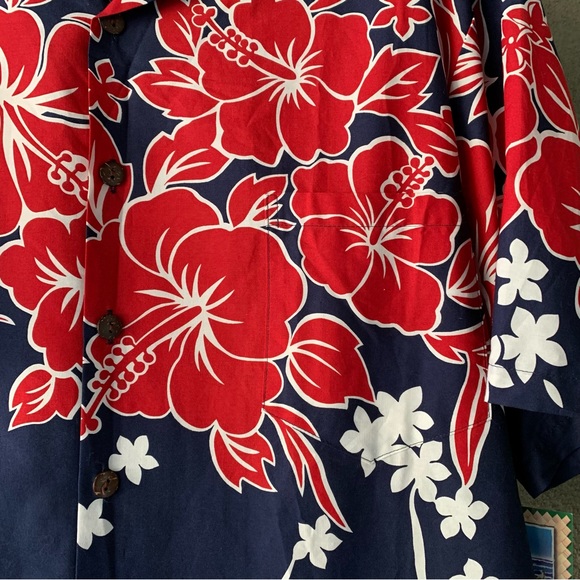 🌴 “Hilo Hattie” NWT Hawaiian Aloha Shirt size L 🌴 - Picture 8 of 12